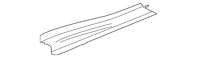 Genuine GM Driver Side Rear Compartment Floor Panel Rail 23371874