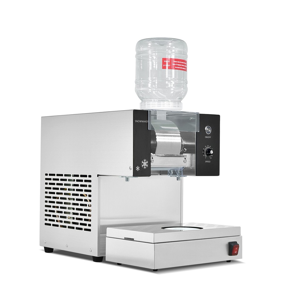 Kolice Automatic Snowflake Ice Machine Shaved Ice 374lbs/Day with Rotatable Base