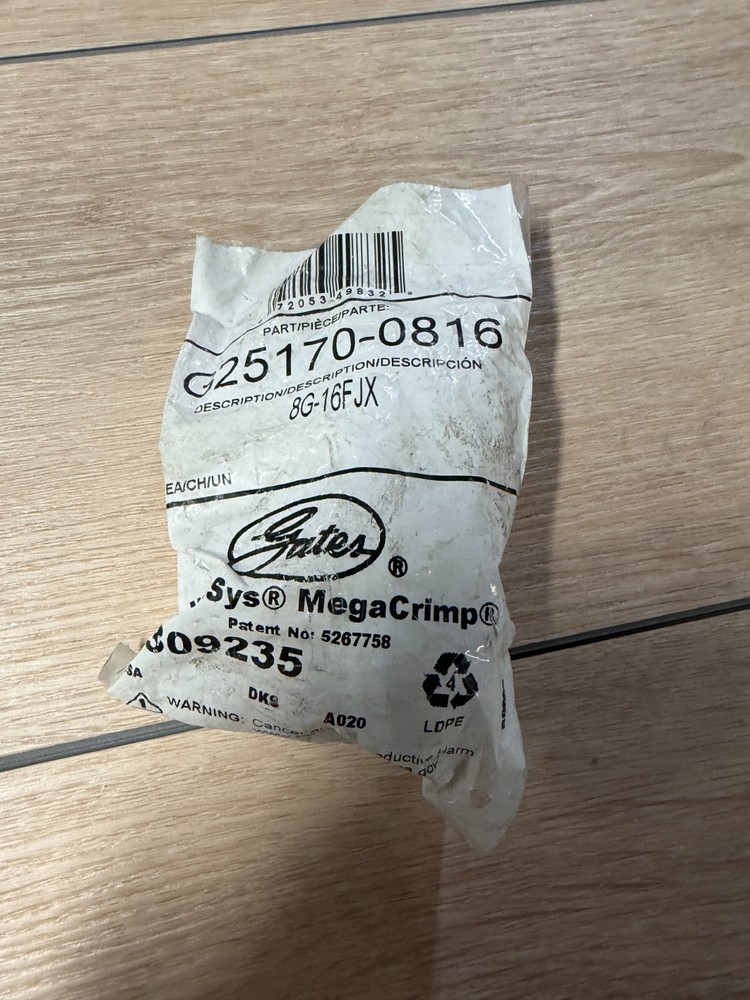 Hydraulic Fitting G25170-0816