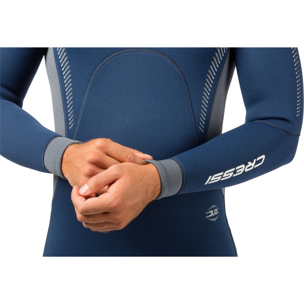 Cressi Fast 3mm Man, Blue/Grey, X-Large