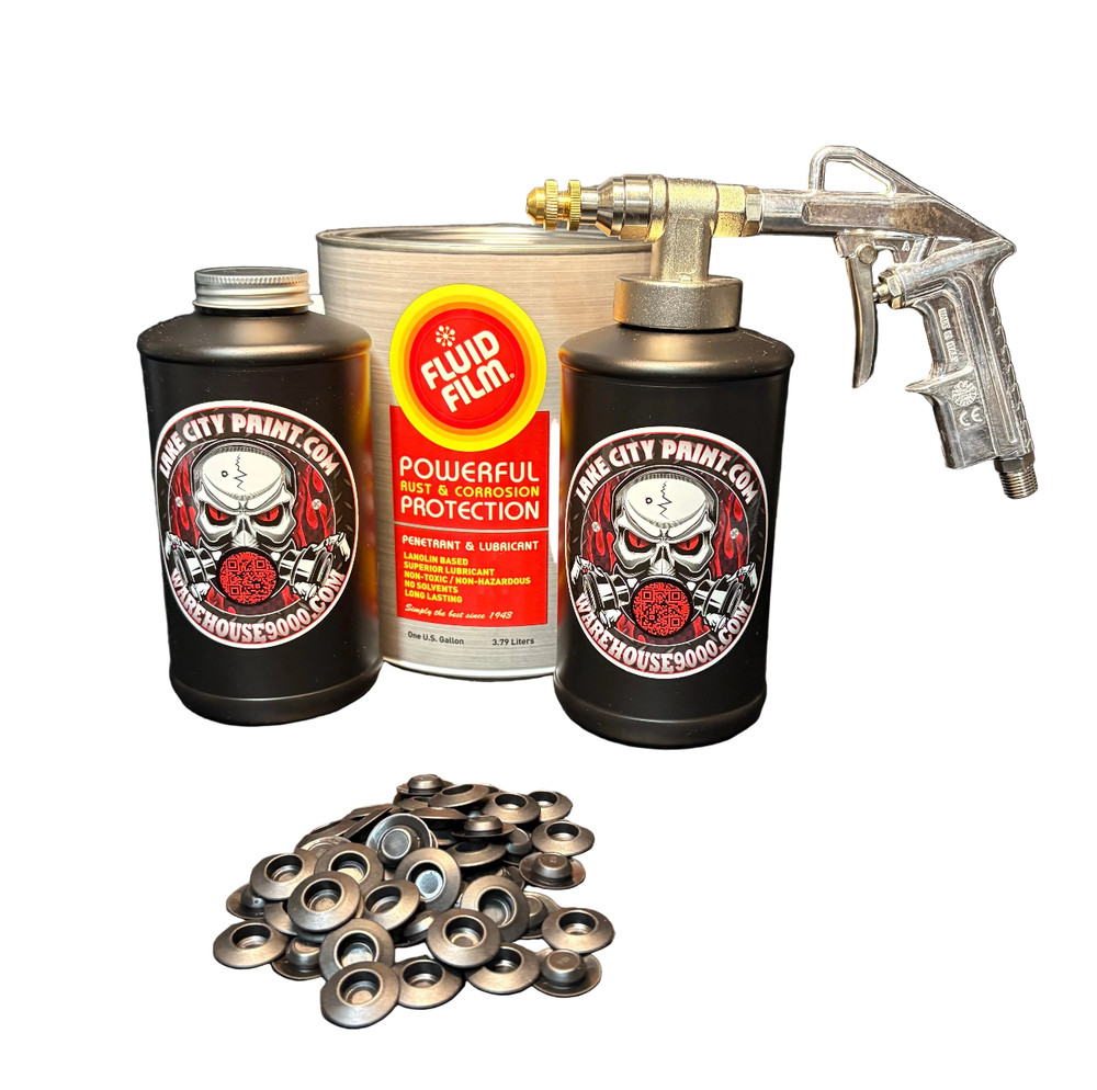 Amber Fluid Film Pro Undercoating Gun Kit (2 B Quart Bottles)