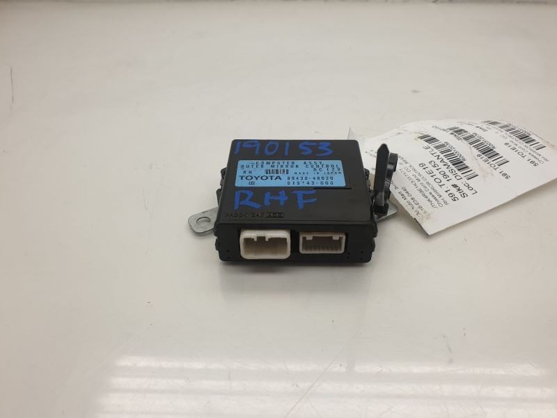 2019 TOYOTA COROLLA CHASSIS ECM MIRROR CONTROL MODULE ASSEMBLY