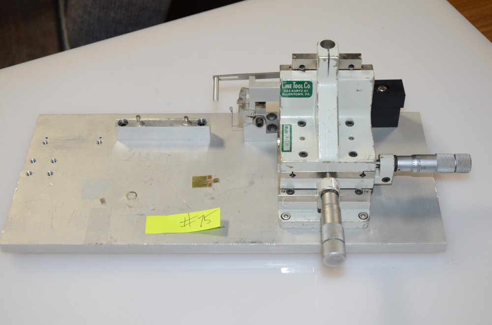Line Tool A LH 3 Axis Linear Stage Starrett Micrometers & Fixture