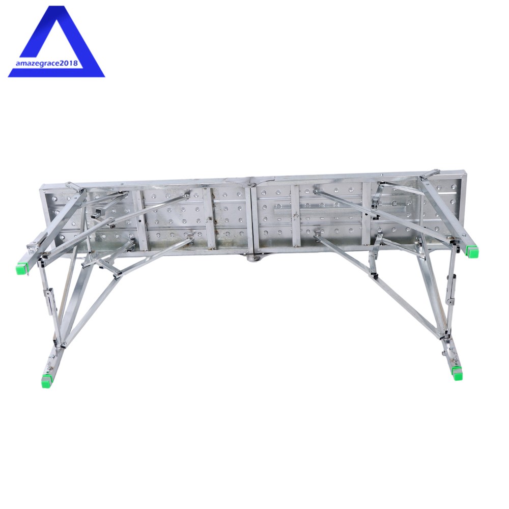 1.6m Portable Folding Scaffolding Platform Work Bench Scaffold Step Ladder
