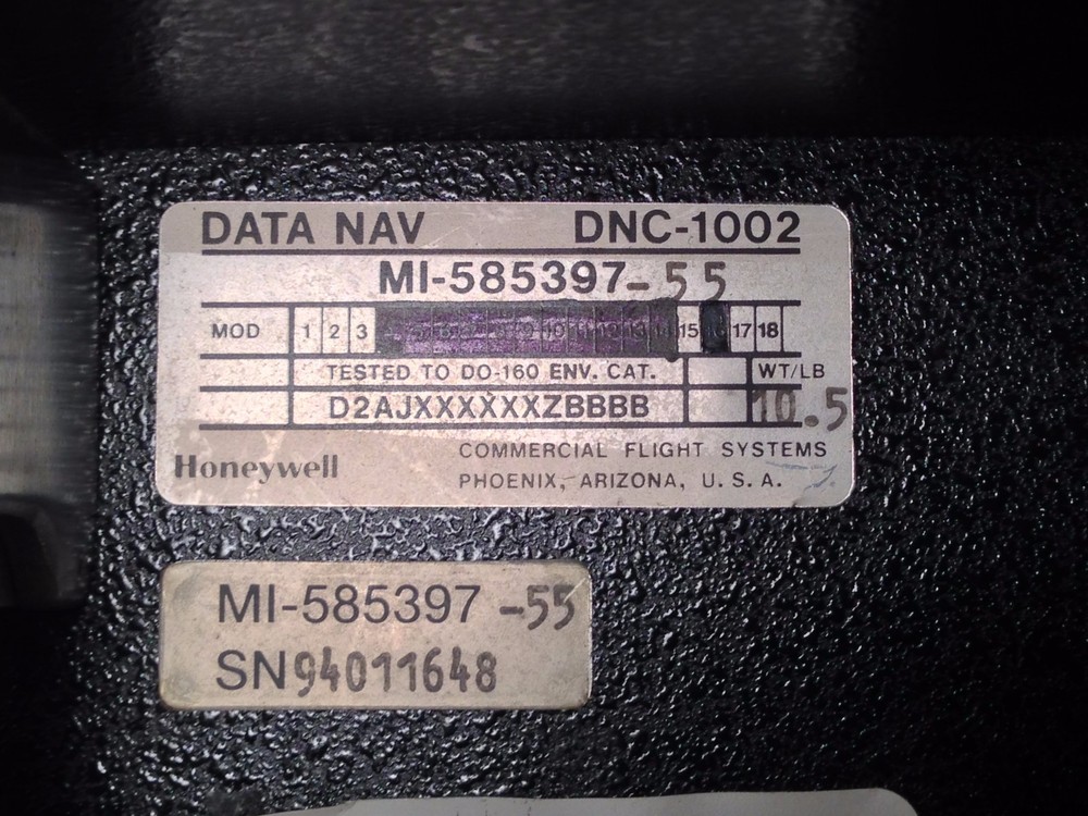 Honeywell Sperry DNC-1002 Data Nav Interface Computer, MI-585397-55, sn 94011648