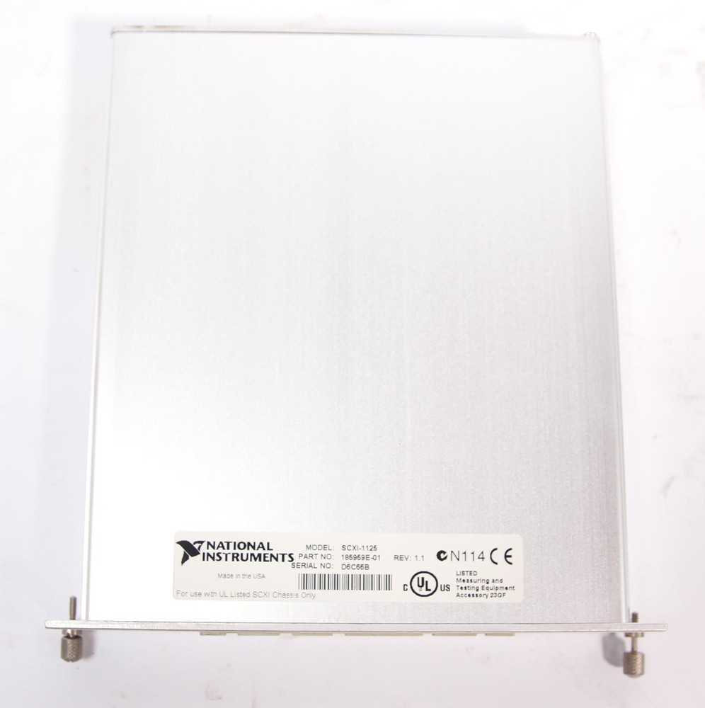 NI National Instruments SCXI-1125 8-channel Isolated Frequency Input Module