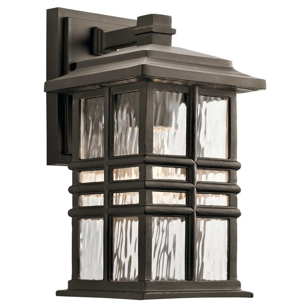 Kichler 49829 Bronze Beacon Square Single Light 12"H Outdoor Wall Sconce