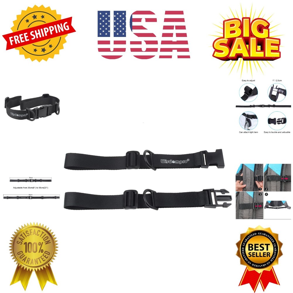 Backpack Chest Strap, Heavy Duty Adjustable Backpack Sternum Strap Chest Belt...