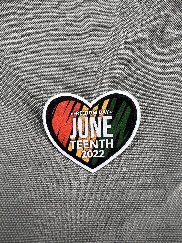 Amazon Juneteenth 2022 Heart Peccy Pin