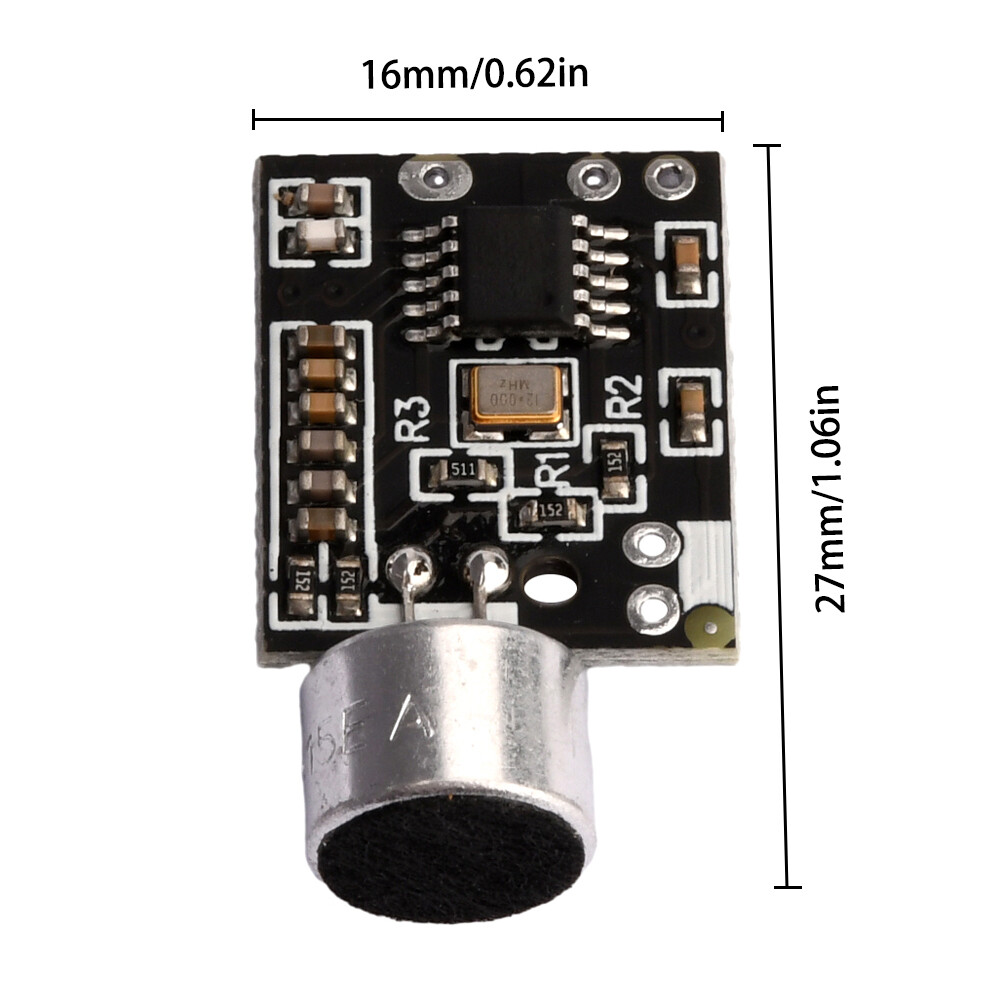 Wireless Microphone MIC FM 10dBm transmitter module support Dual-channel Stereo