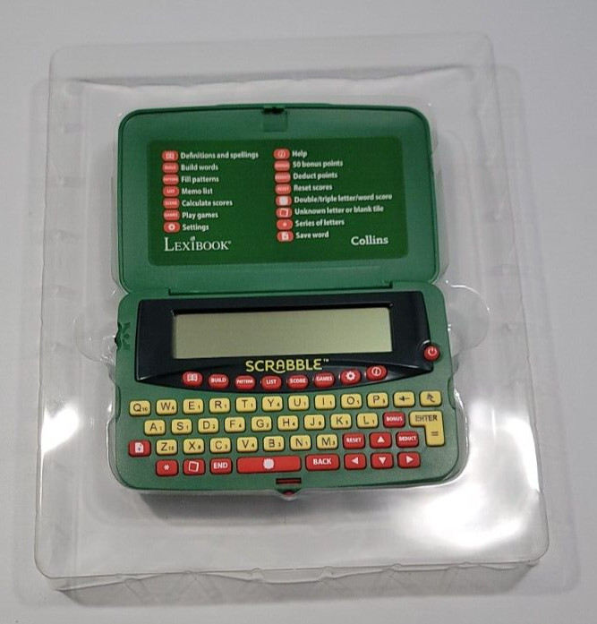 Lexibook Scrabble Dictionary Electronic Handheld 2017 Green