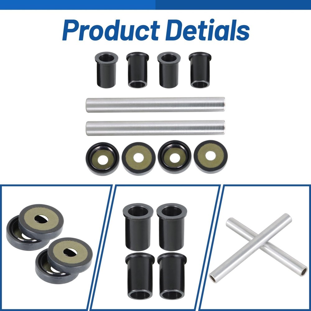 Both Sides Front Upper and Lower A Arm Bushing Kit Replacement for Honda Fore...