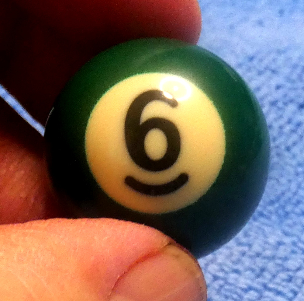 Mini 1” Pool Billiards Ball #6 Solid Green Replacement