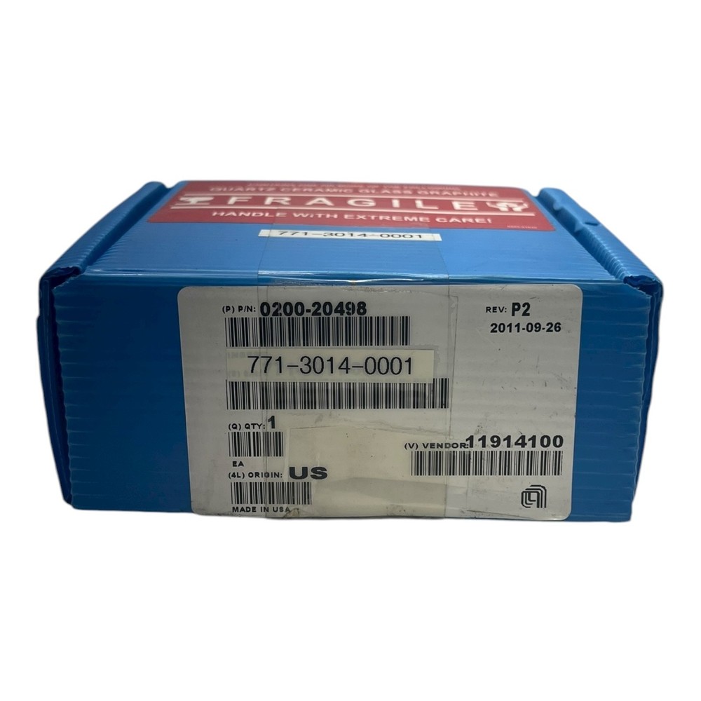 APPLIED MATERIALS 0200-20498 CERAMIC CHAMBER RING WAFER PROCESS ETCH CVD TOOL