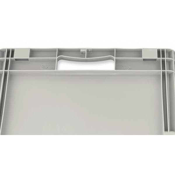 Ssi Schaefer Elb4220.Gy1 Solid & Stackable Straight Wall Storage Container, 5.4