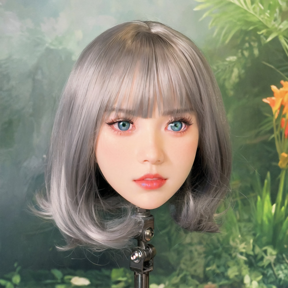 Advanced Makeup Practice Mannequin Head with M16 Interface, Built-in Skull, Deta
