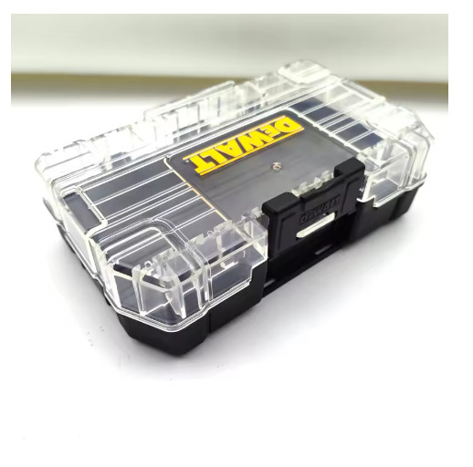DEWALT TSTAK Tough Case Black Medium Stackable Removable Dustproof Drill Bits