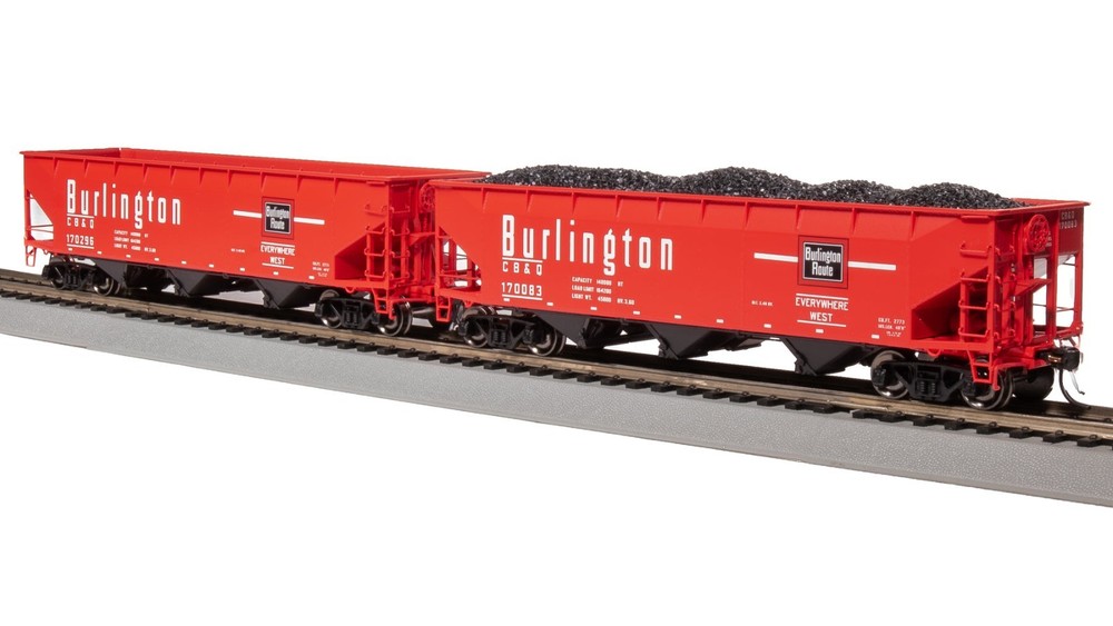 7372 AAR 70-ton Triple Hopper, CBQ, 4-PACK, HO