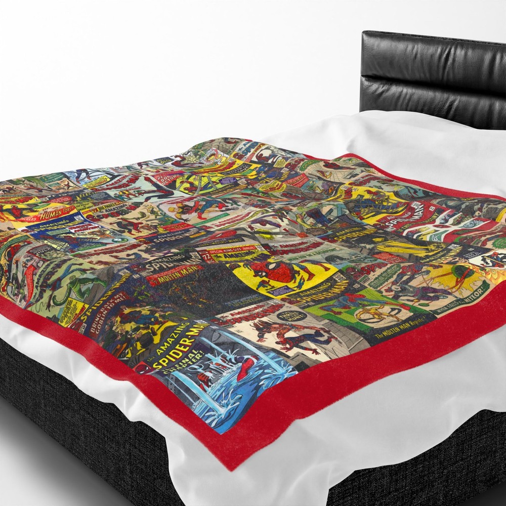 Amazing Spider-Man Blanket - Steve Ditko Covers - Soft & Plush - Marvel Comics