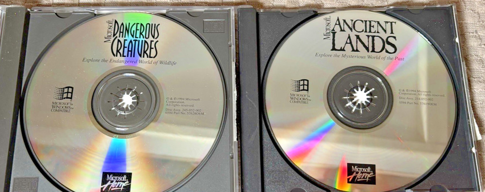 Microsoft Dangerous Creatures & Ancient Lands PC CD-ROM