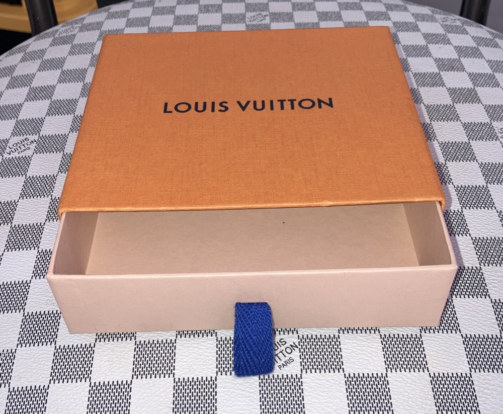 Authentic LOUIS VUITTON Wallet Drawer Style Empty Box 5.75" x 5” X 1.5".