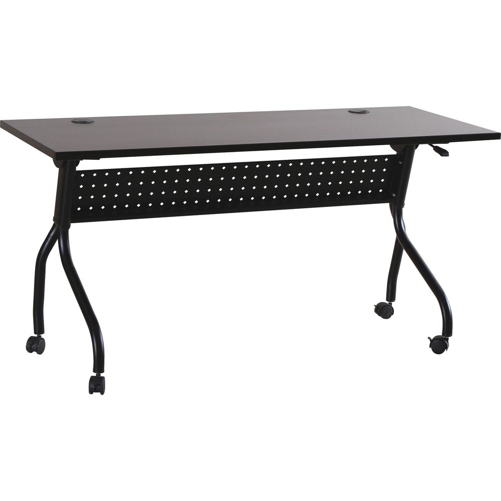 Lorell LLR60733 Espresso/Silver Training Table 60"x23.5"