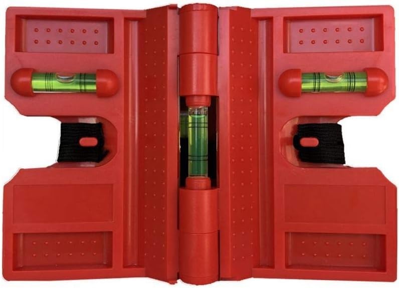 2 Pack Folding Magnetic Post Level for Pipe, Post and Beams Leveling