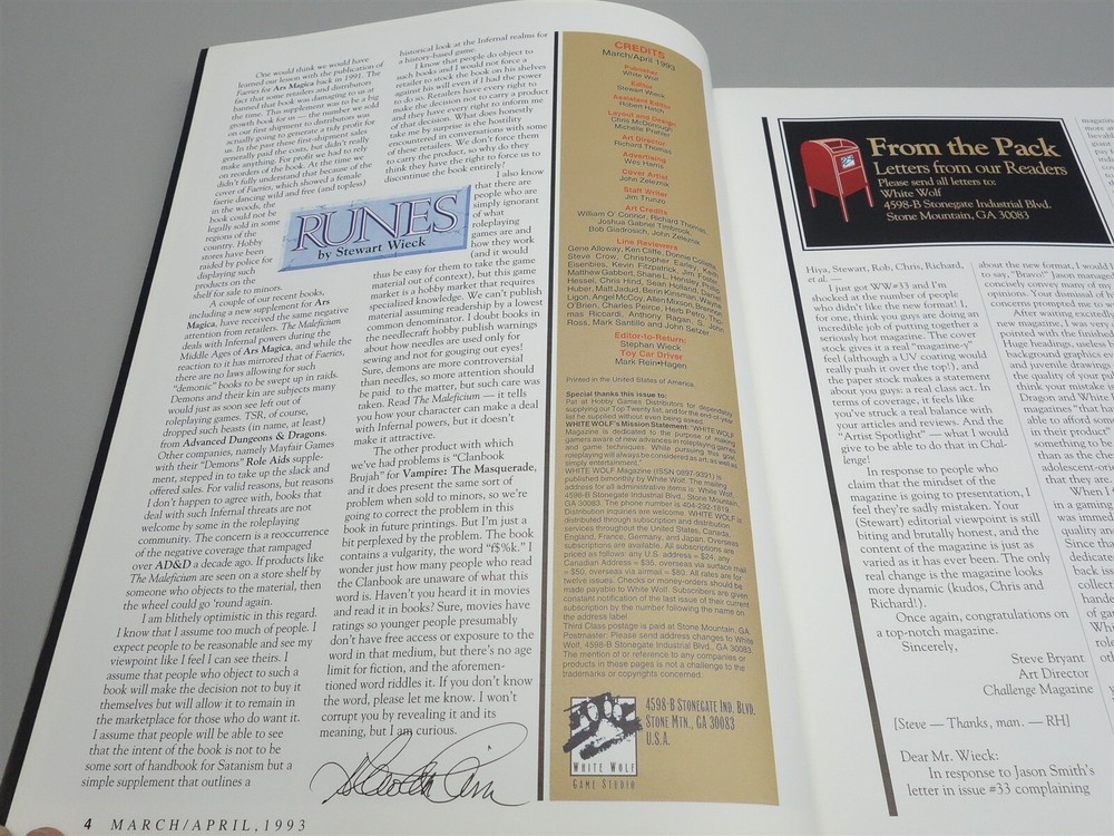 White Wolf Magazine: Issue # 35