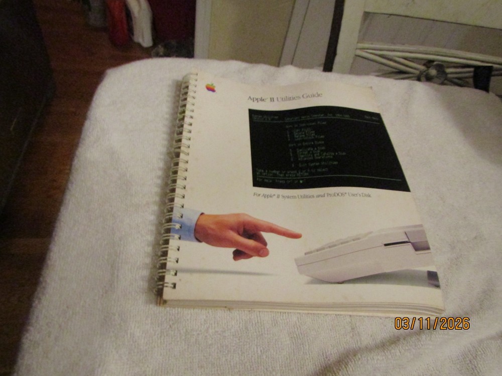 Vintage Apple II Utilities Guide Manual ONLY 1985