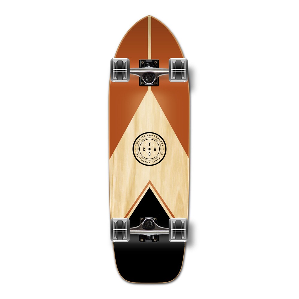 YOCAHER Longboard Complete - Earth Series - Mountain