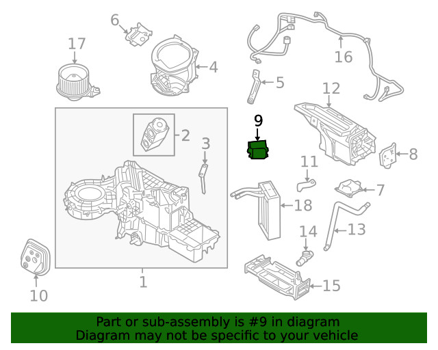 Genuine Ford HVAC Blower Motor Control Module BL3Z-19E624-B