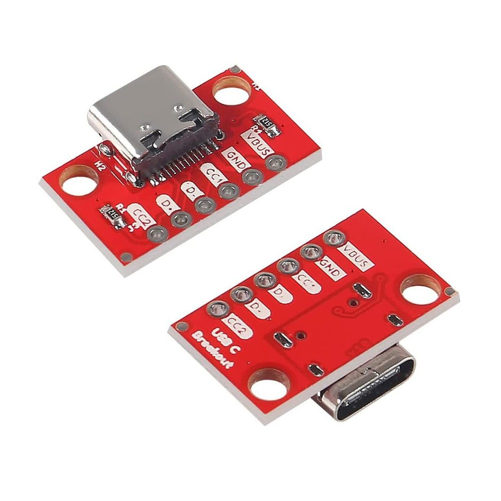 DIANN 5pcs USB Type-C Breakout Board Serial Basic Female