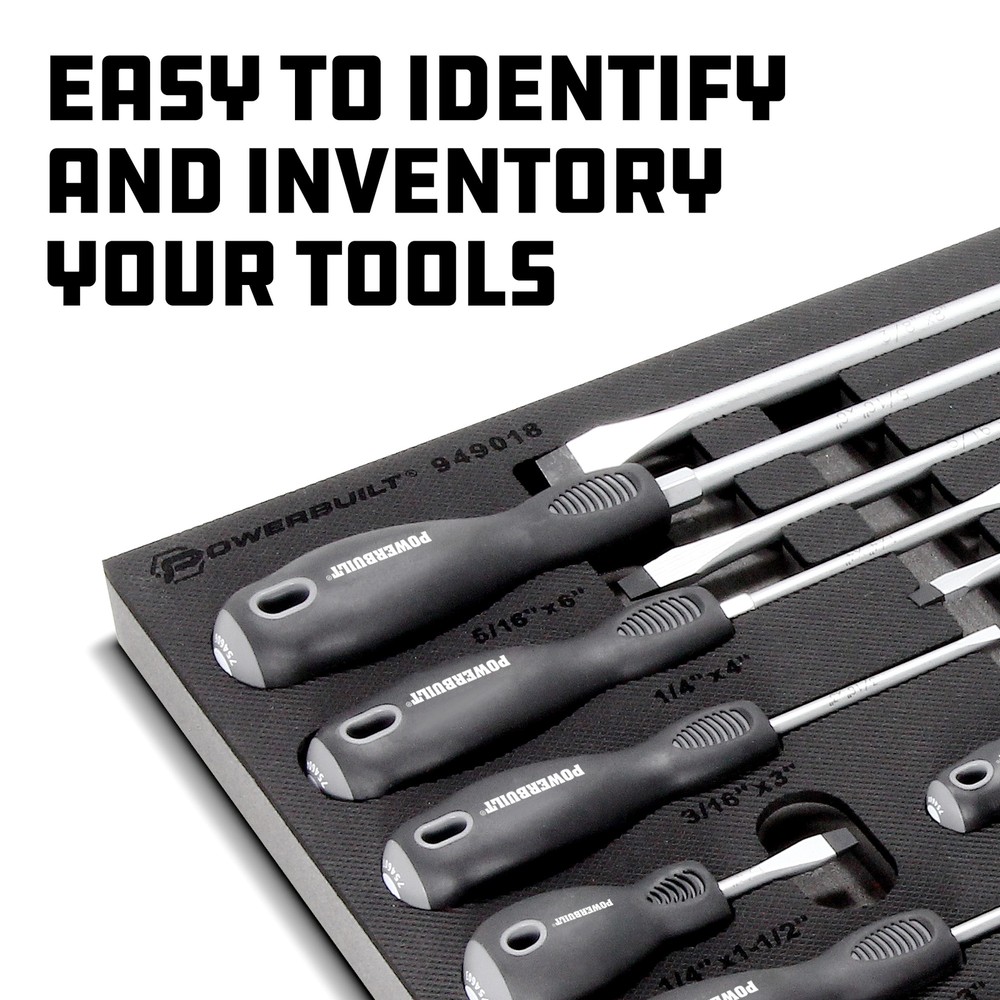 Powerbuilt 17 Piece Pro Tech Double Injection Screwdriver Set - 949018
