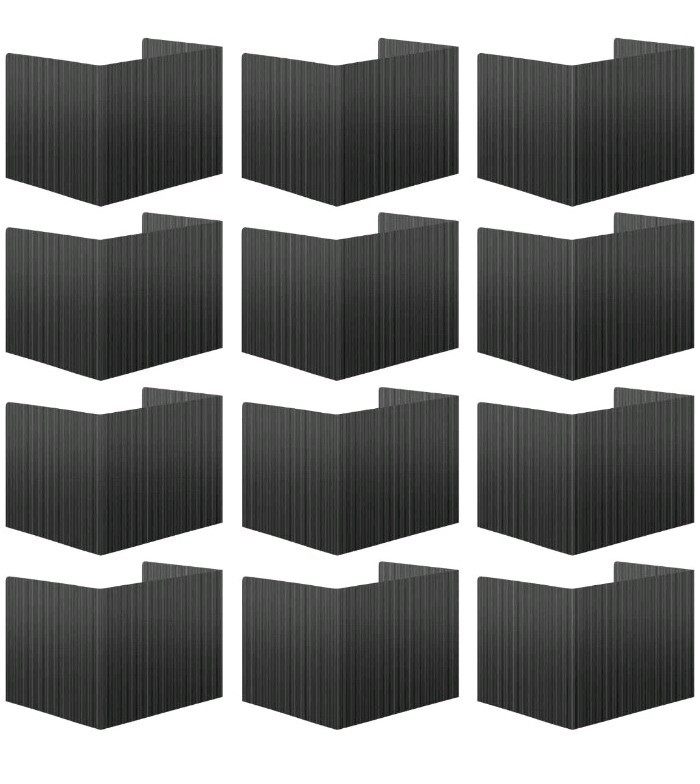 24 Pcs Plastic Privacy Folders for Students Classroom Partitions Divider Shie...