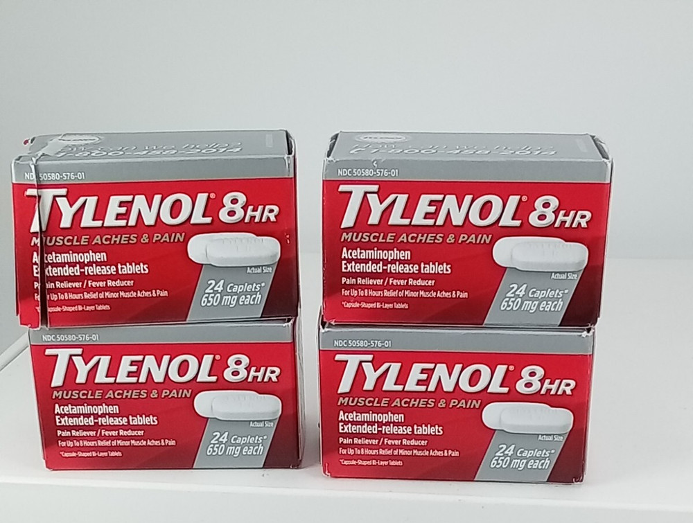 4 TYLENOL MUSCULE ACHES AND PAIN BB DAT E2027