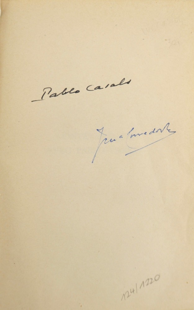 "Conversations avec Pablo Casals" - Signed Book CELLO
