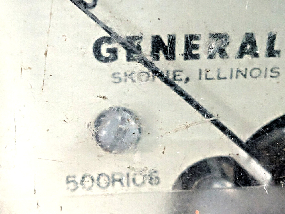 Vintage General Controls 500RI06 DC Millivolt Meter, Analog with Case