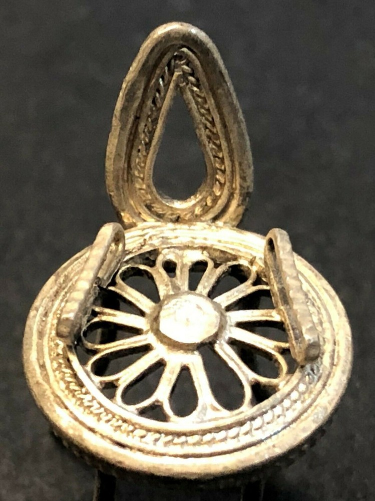 Filigree Miniature Chairs Bench Made of SILVER