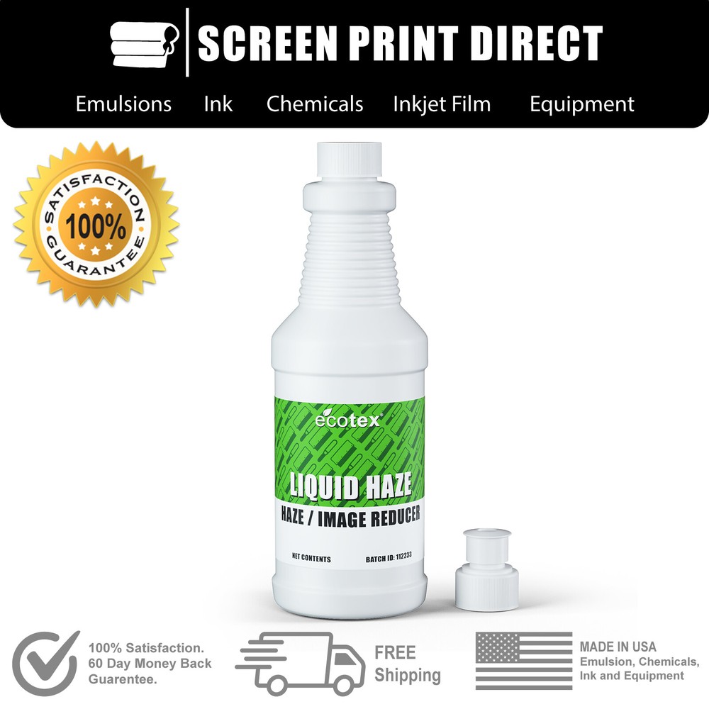 Ecotex® Liquid Haze & Image Stain Remover For Screen Printing Mesh