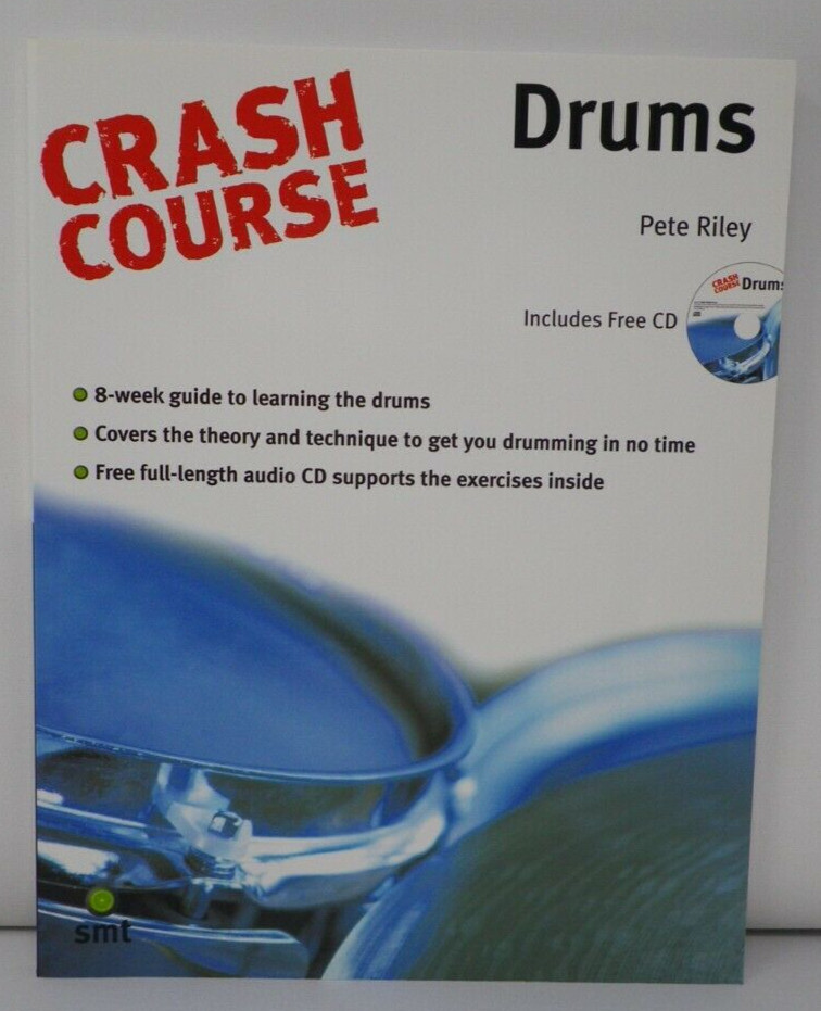 Crash Course Drums Instructional Book and Compact Disc Pete Riley
