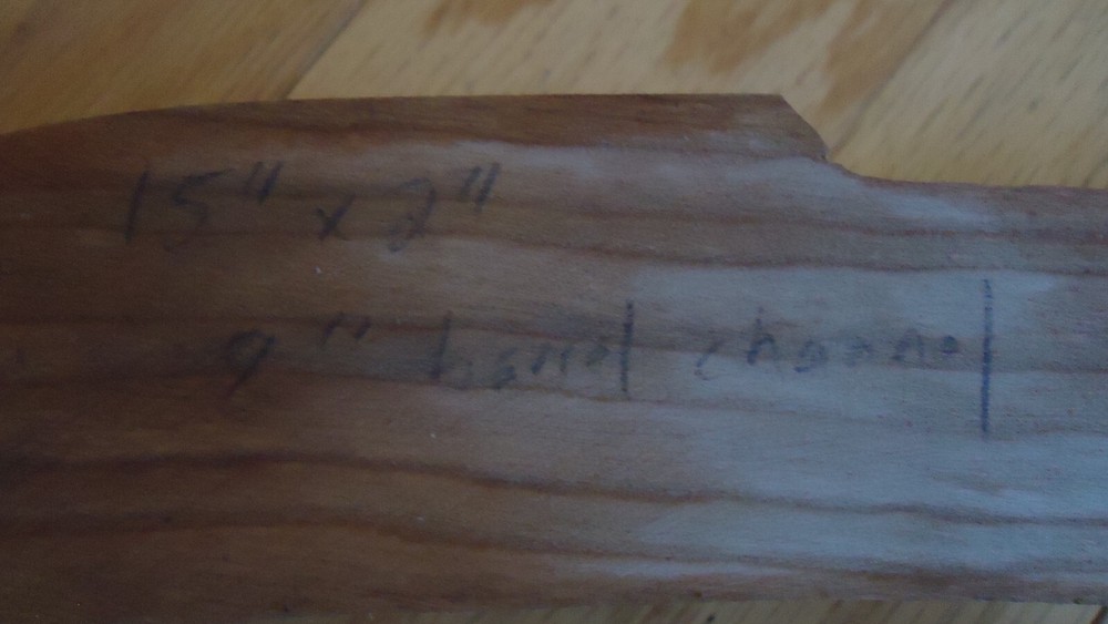 Pistol Stock Blank, Muzzleloader, 15" x 2", 8" Barrel Length