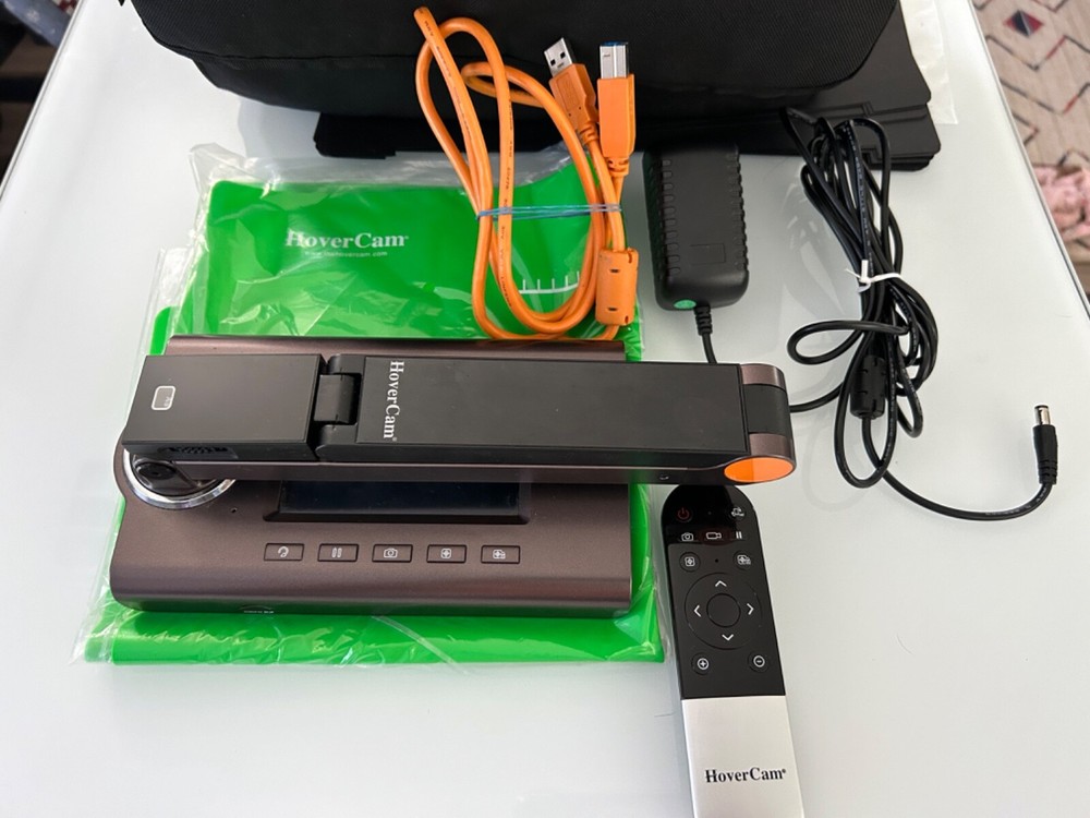 HoverCam Ultra 8 Document Camera Visual Presenter HDMI VGA USB w/Accessories