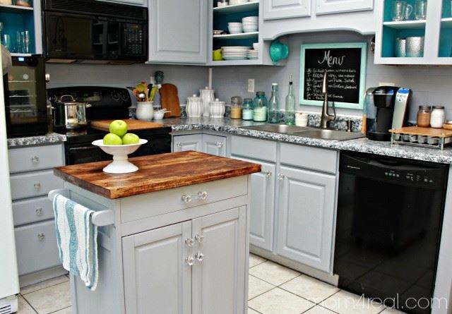 3" Octagon Glass Pull Clear with Brushed Nickel