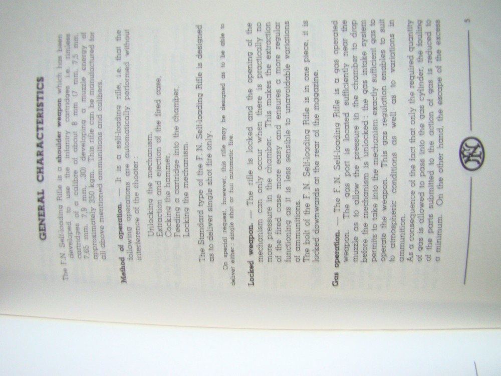 FN FN49 Owners Manual