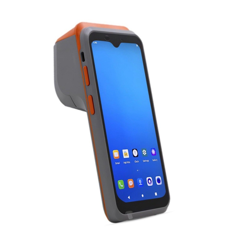 "Handheld Android POS terminal thermal printer"