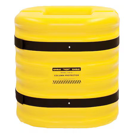 Column Protectr, Fits 8 In., Hdpe, Yllw,  17248