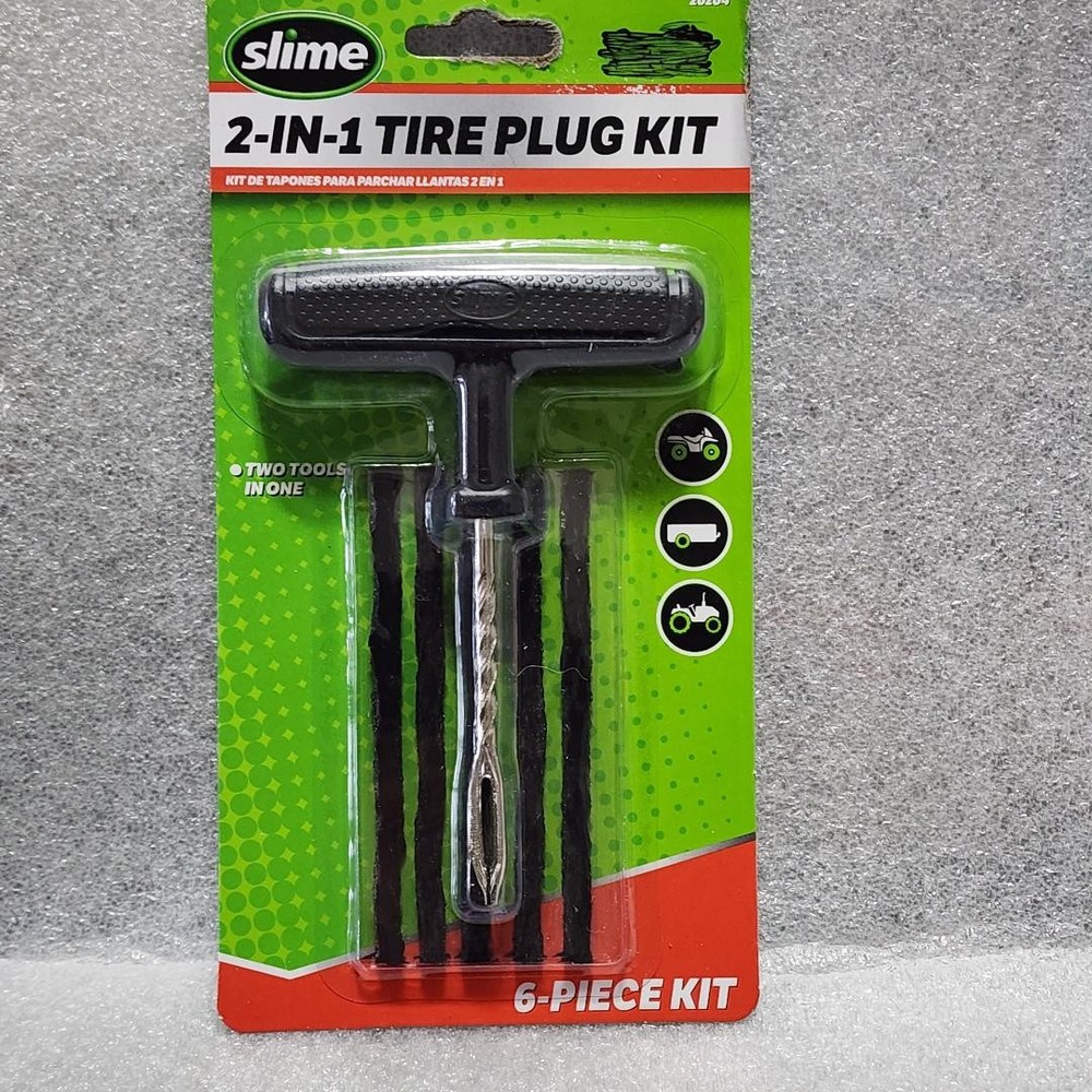 SLIME 2 IN 1 TIRE PLUG KIT 6 PIECE KIT