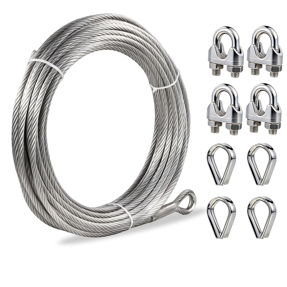 Stainless Steel Cable for Railing - 100FT 3/8" for Deck Railings System Kit