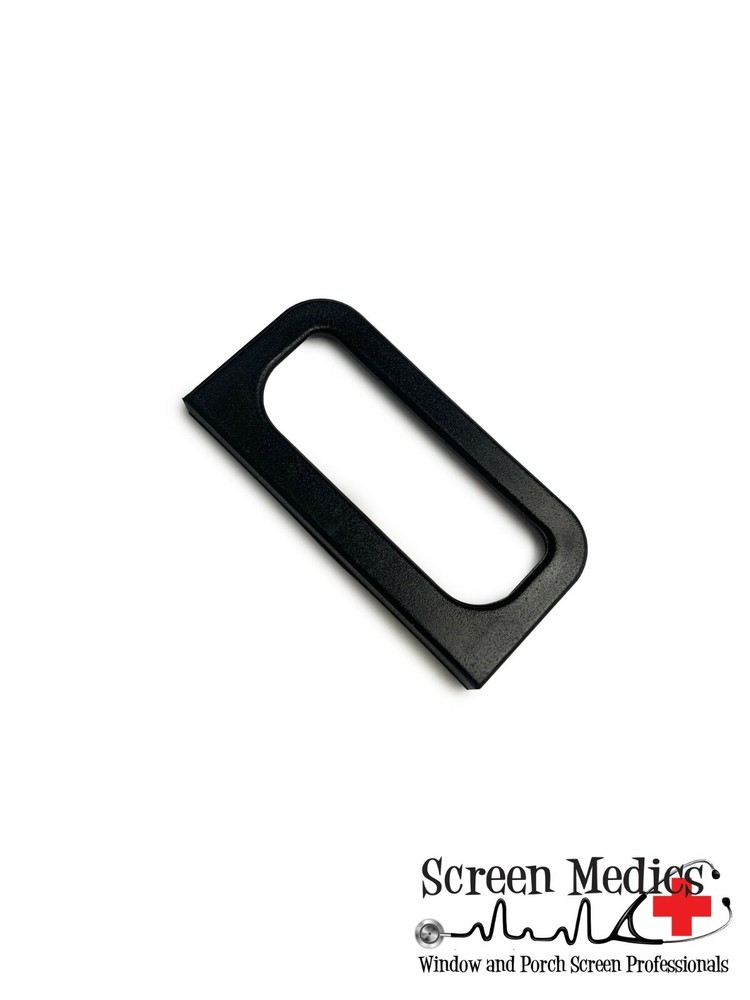 20 Pack - Wide Hollow Pull Tabs for Window Screens Black / Clear