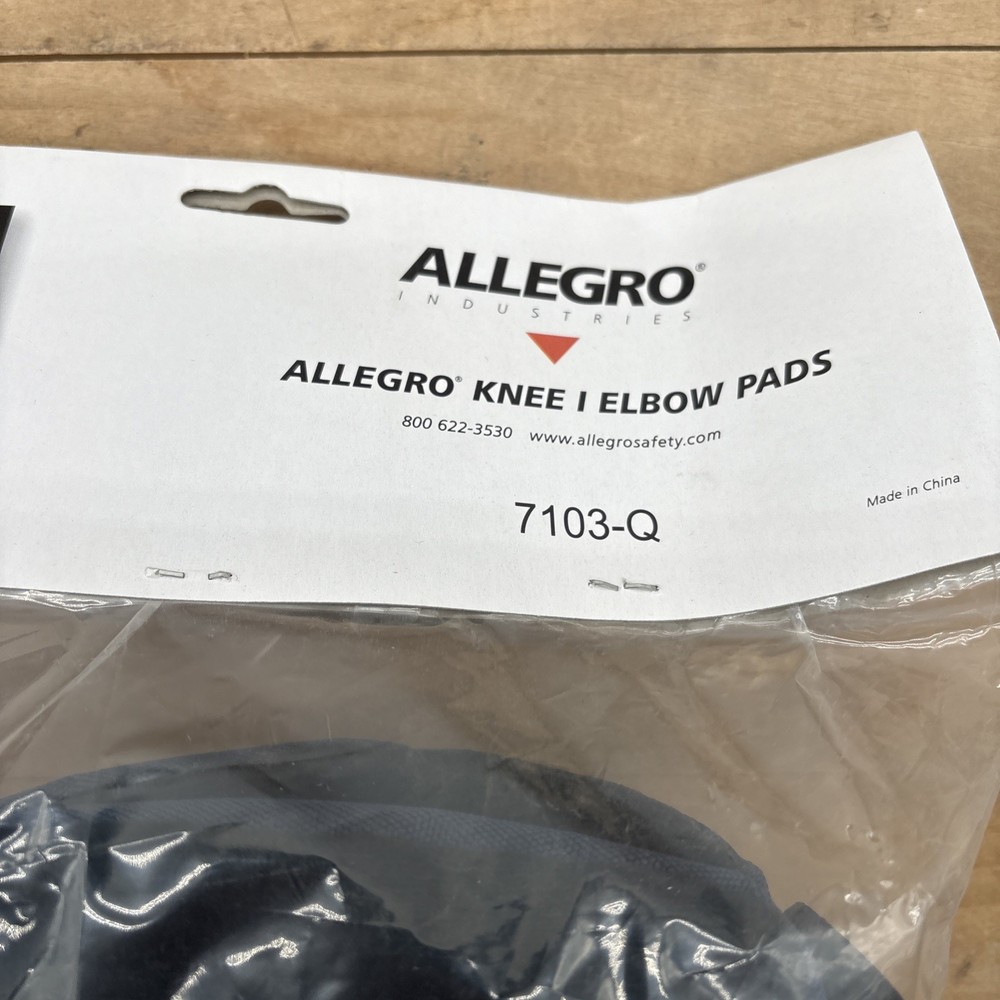 Allegro Knee/Elbow Pads 7103-Q Foam Rubber Cap Quick Release Adjustable